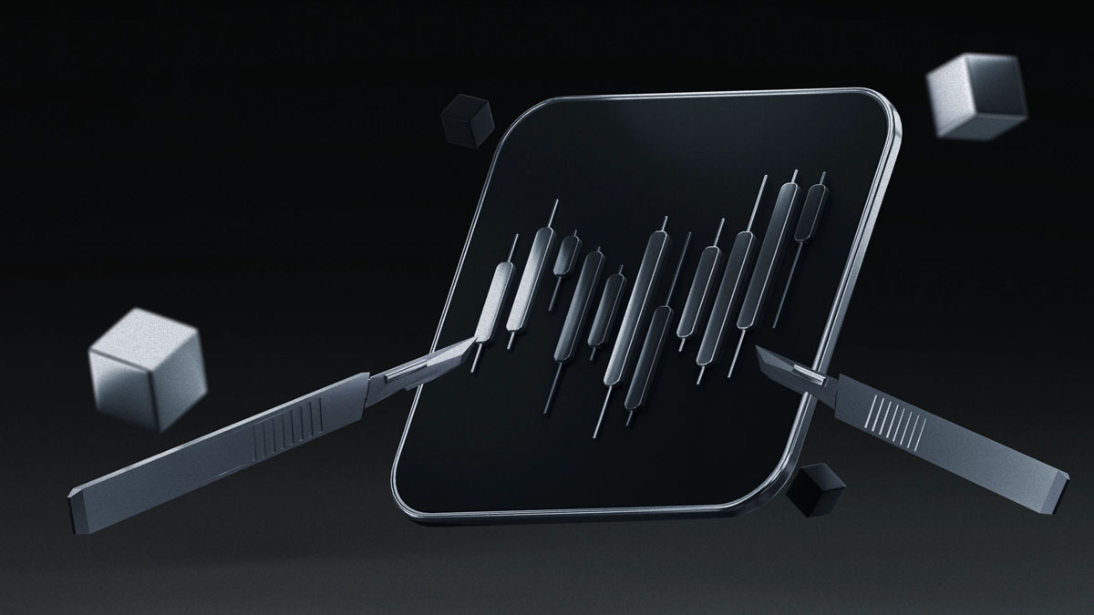 加密货币剥头皮交易概念图