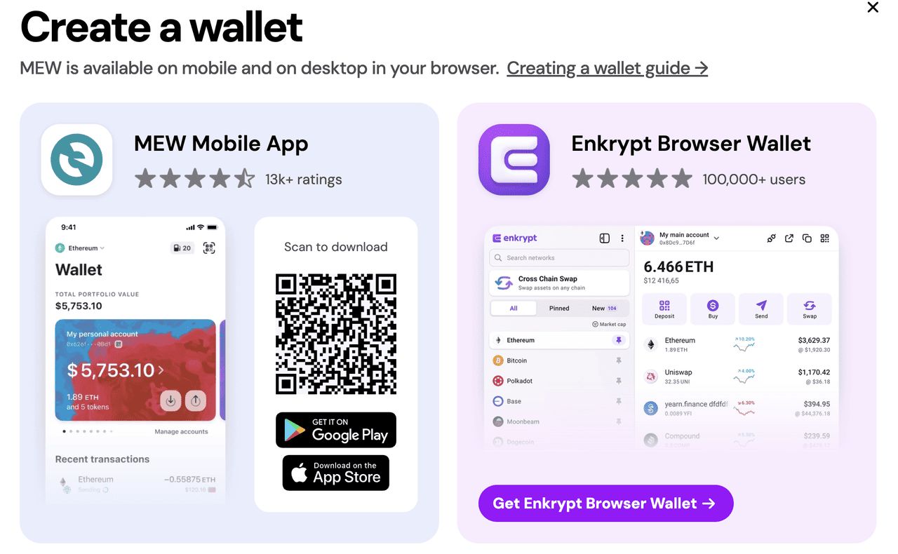 MEW钱包多链支持