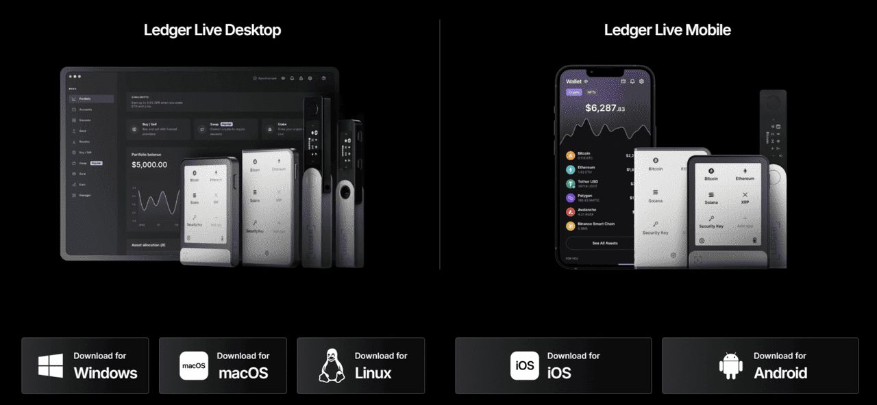 Ledger Nano S Plus 资产支援