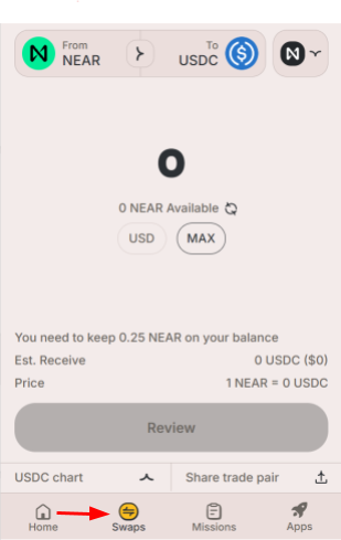 HOT钱包兑换功能