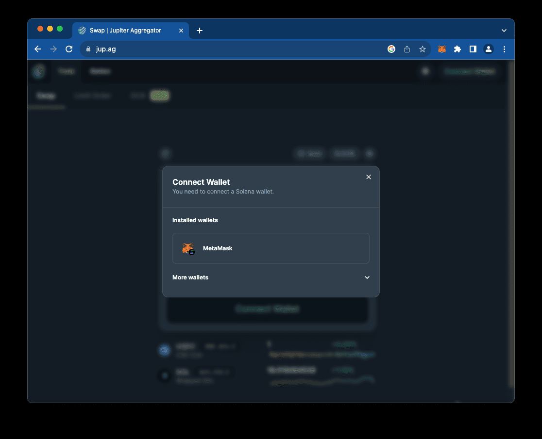 如何使用 MetaMask 与 Solana dApp 交互