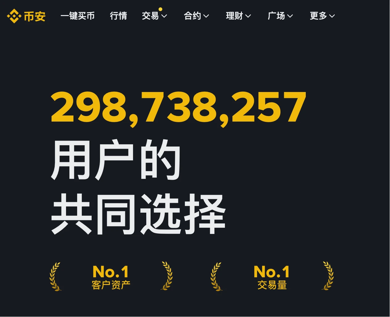 图源:币安官网主页