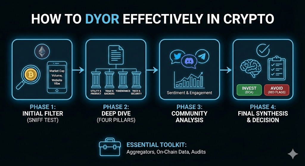 加密货币投资必修课:深度解析DYOR(自己研究)的重要性与实践指南