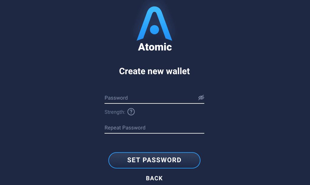 Web3密码设置界面