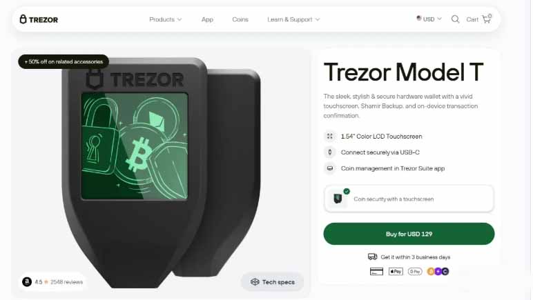 Trezor Model T