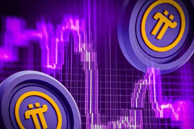 Pi Network手机挖矿概念图