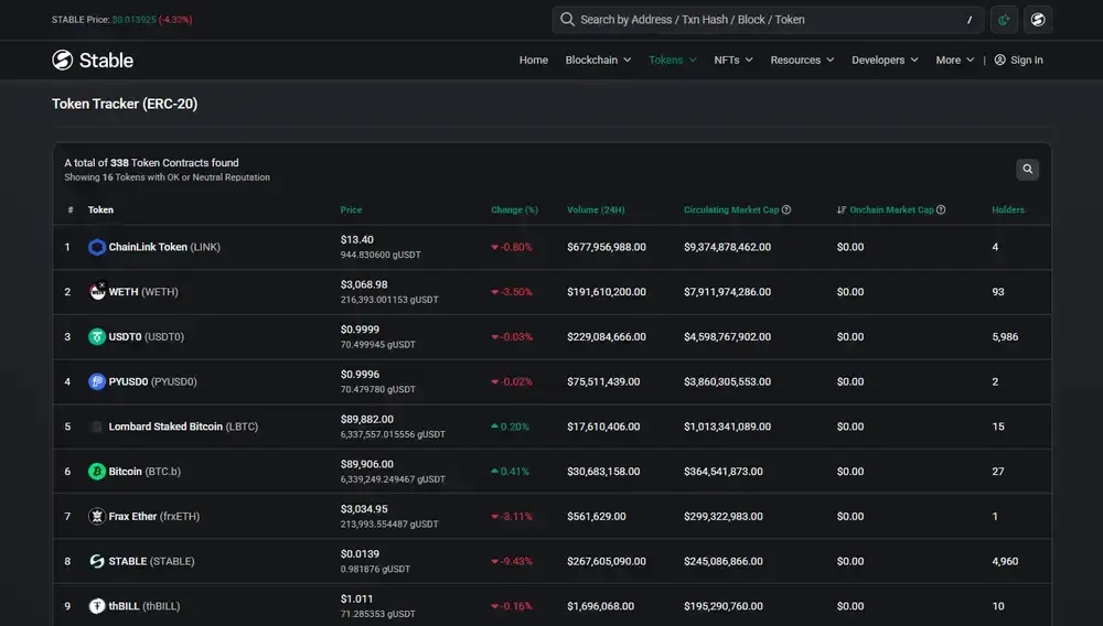将StableChain添加至MetaMask