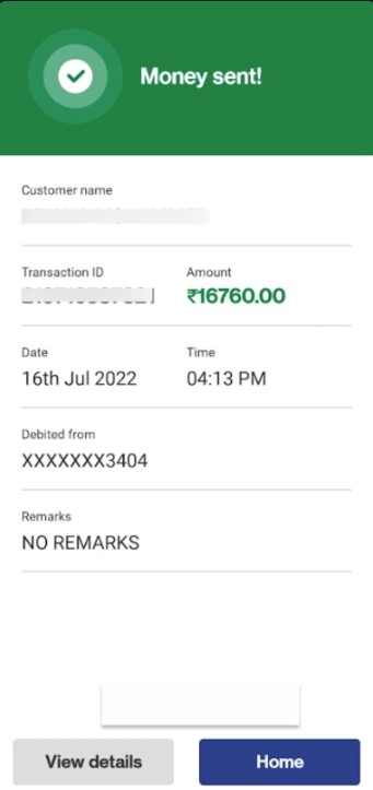 伪造付款证明示例2