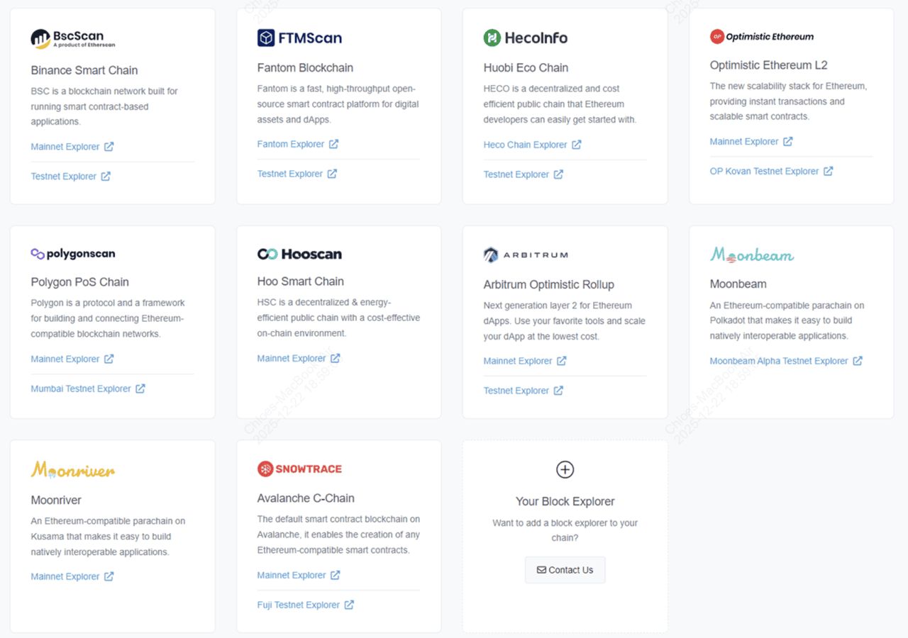 Etherscan主要功能展示