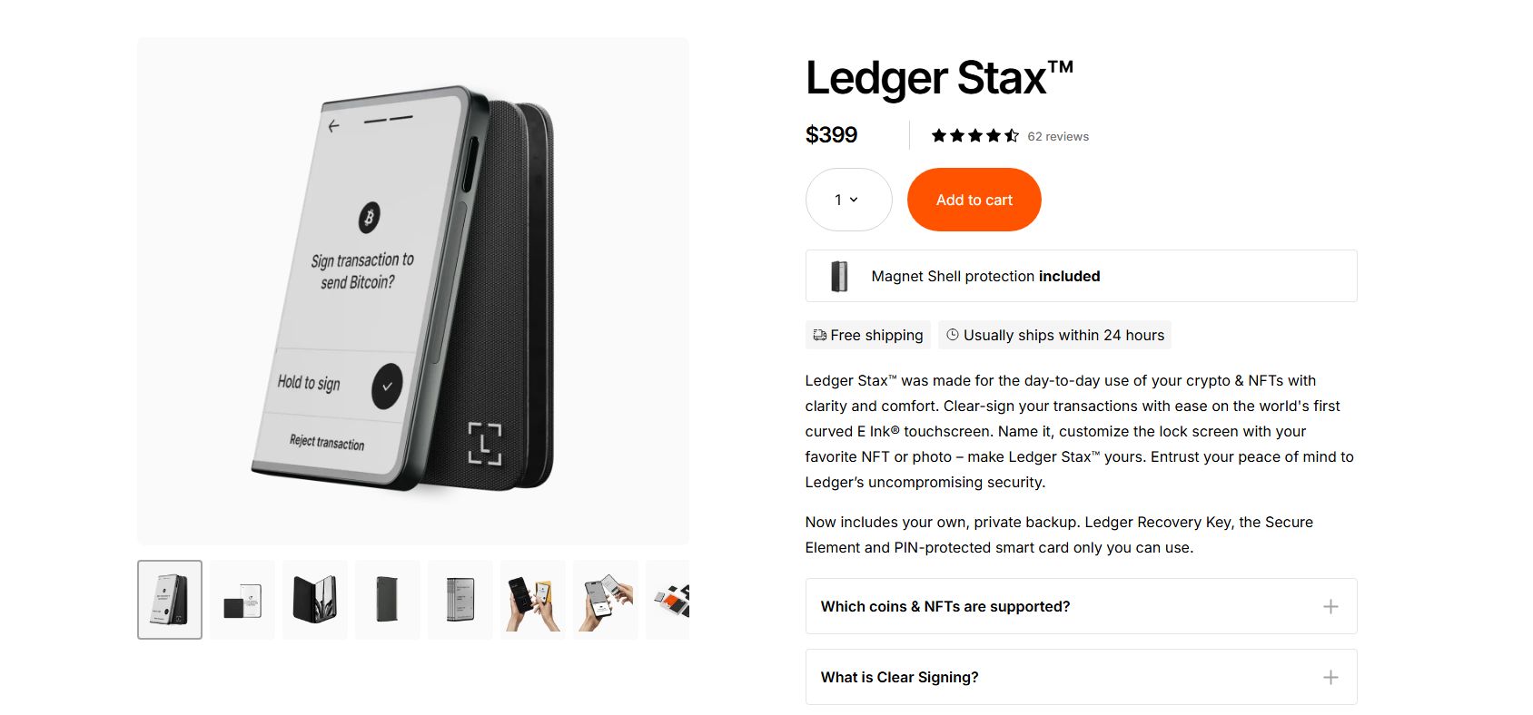 Ledger Stax