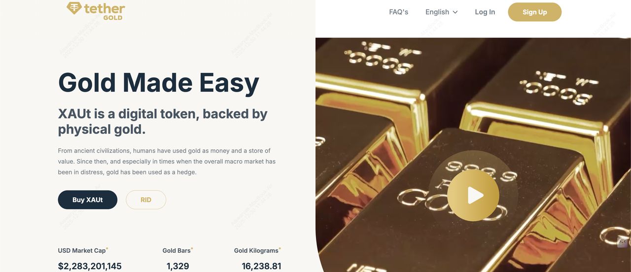 Tether Gold (XAUT)介绍