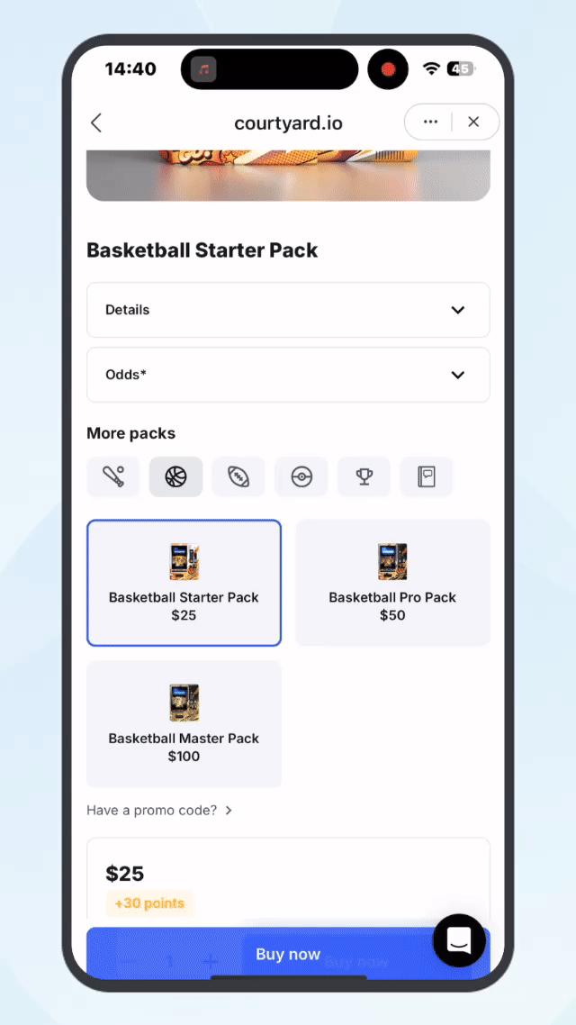 购买卡包操作演示