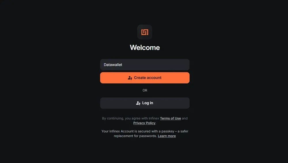 Infinex账户创建步骤