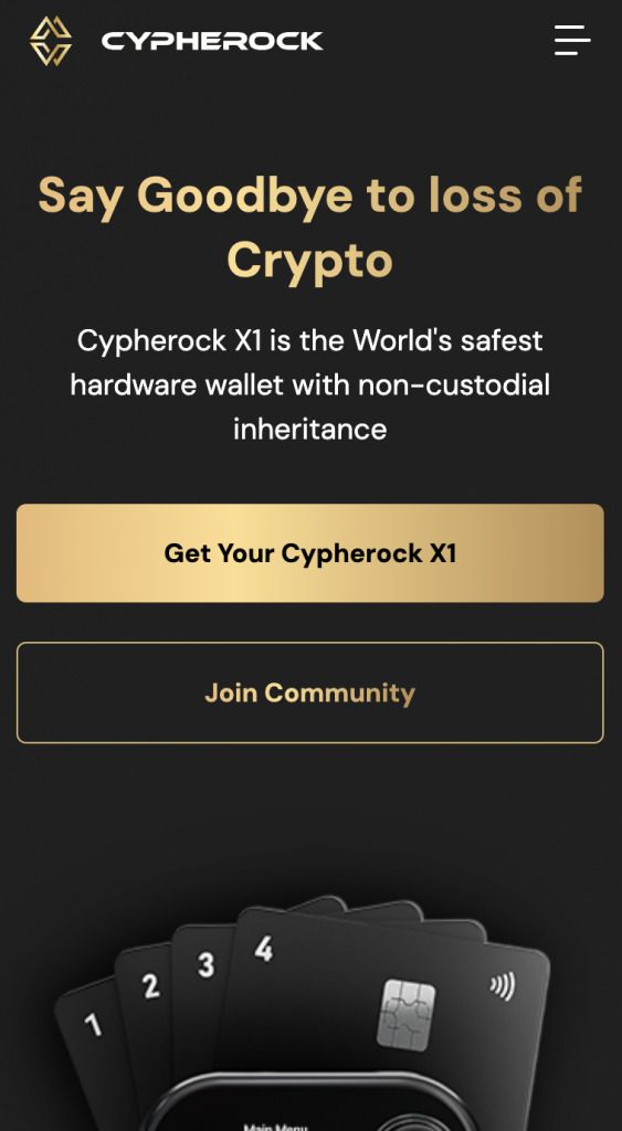 Cypherock钱包界面展示