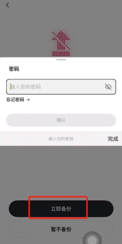 立即备份按钮