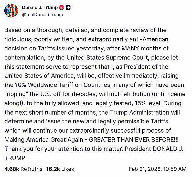 关税升15%,加密市场稳