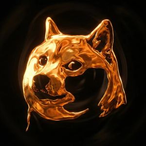 Dogecoin price chart showing decline