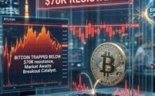 比特币价格困于7万美元下方，市场等待突破催化剂